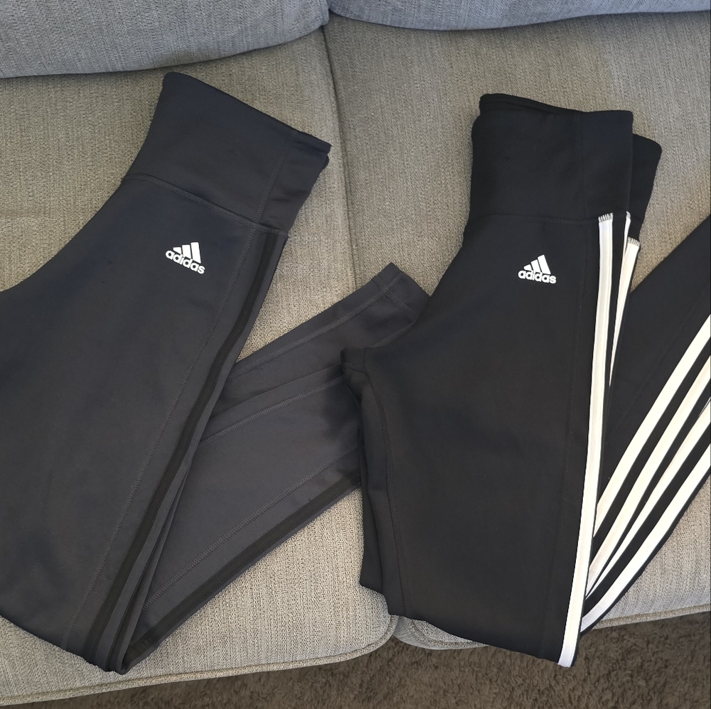 TWO pairs of Adidas Leggings